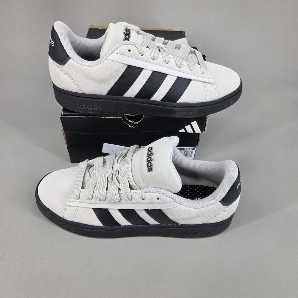 Adidas Grand Court Alpha 00 Sneakers Mens 13‎ Gray Black Cloudfoam Comfort Retro